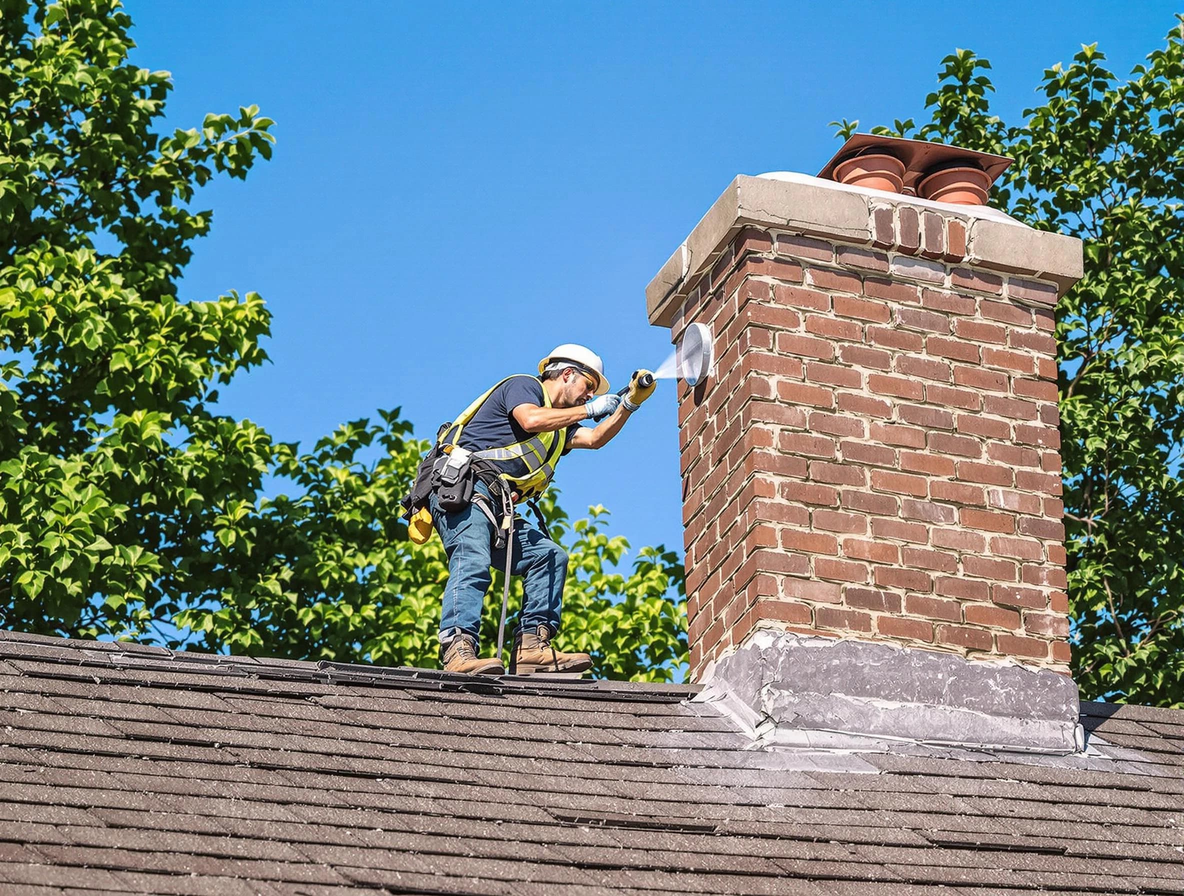 Gardendale Chimney Sweep performing an inspection with advanced tools in Gardendale, AL