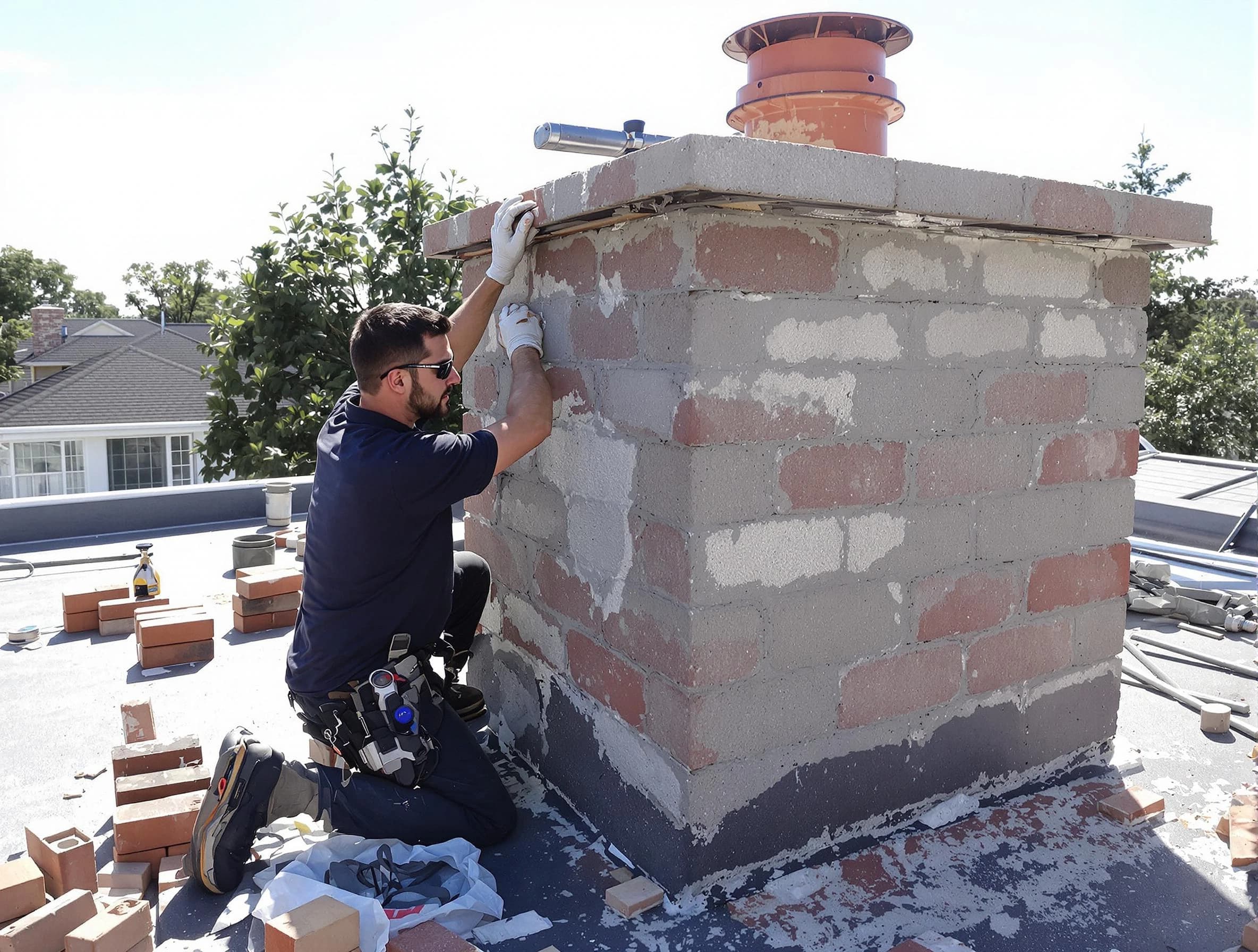 Advanced chimney repair process by Gardendale Chimney Sweep in Gardendale, AL