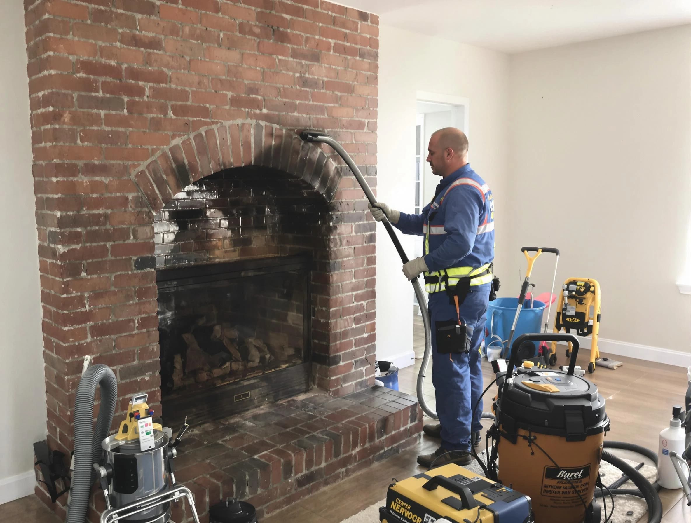 Gardendale Chimney Sweep expert performing detailed chimney sweep in Gardendale, AL