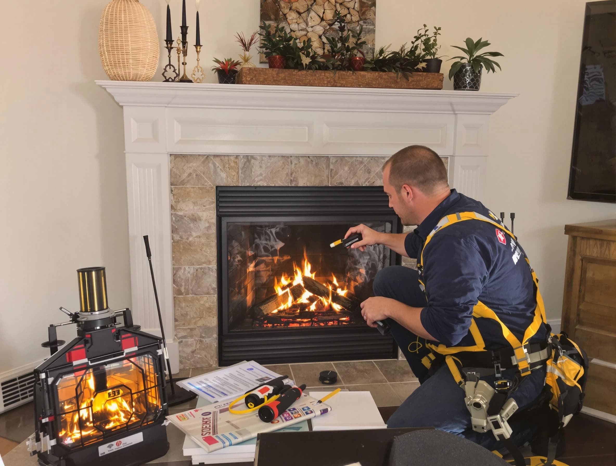 Safety-focused fireplace inspection by Gardendale Chimney Sweep in Gardendale, AL