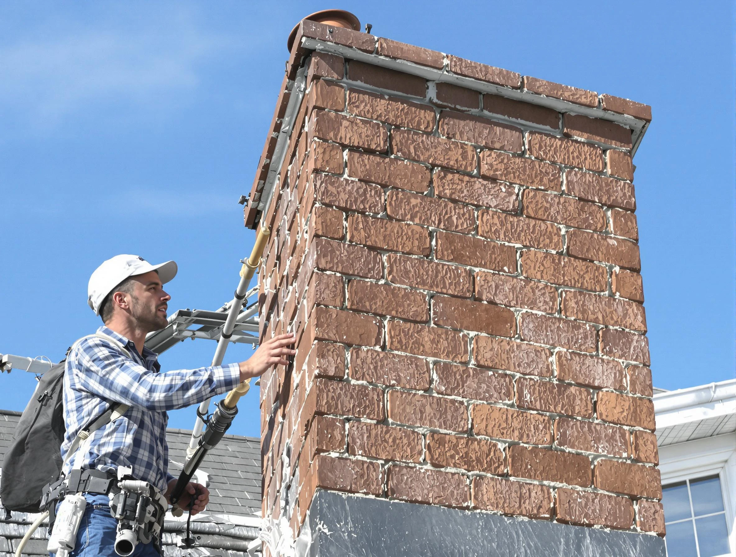Brickwork for a chimney rebuild by Gardendale Chimney Sweep in Gardendale, AL