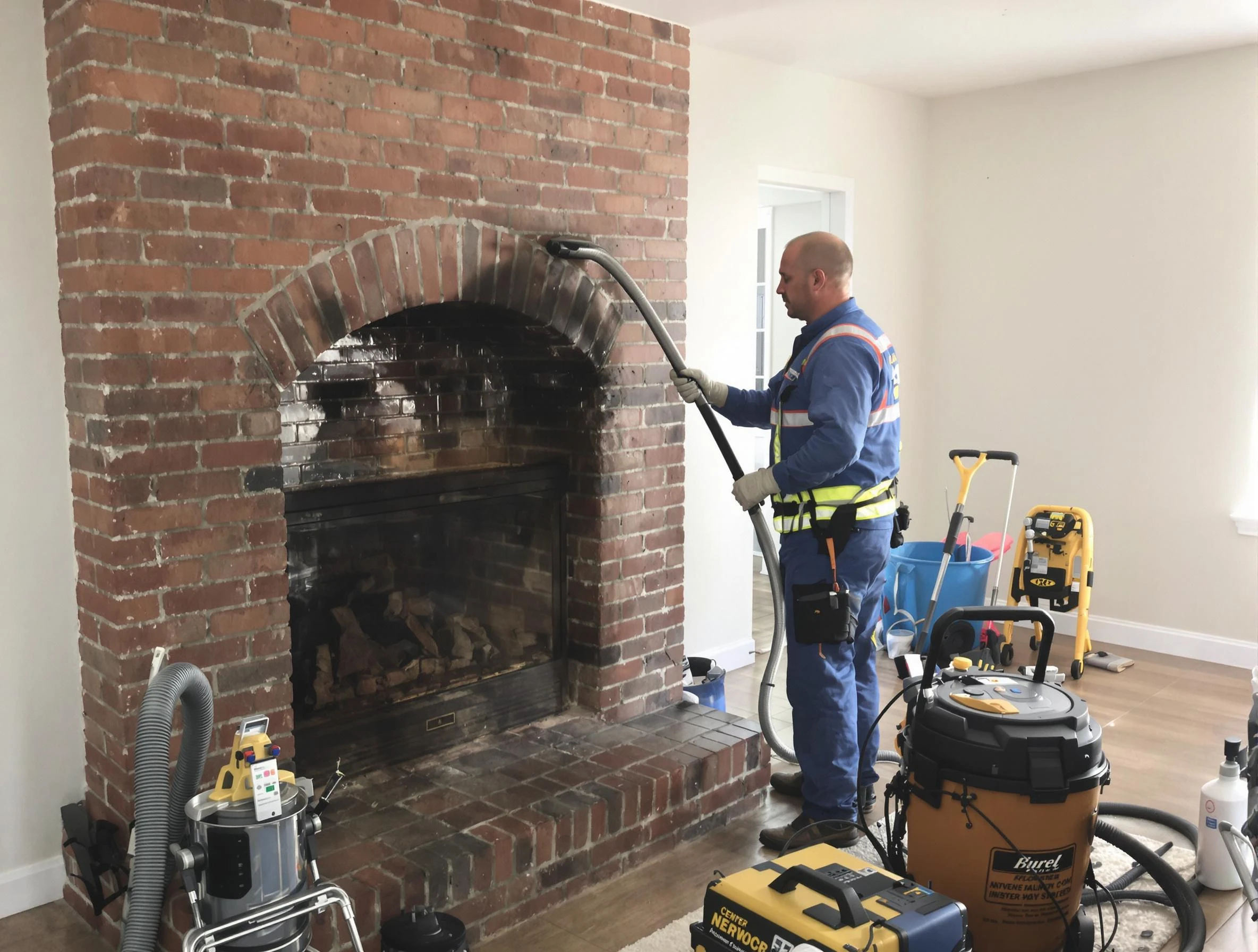 Gardendale Chimney Sweep expert performing detailed chimney sweep in Gardendale, AL